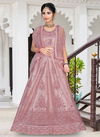 Light Pink Colour Fancy Latest Designer Net Festive Wear Kids Lehenga Collection 186